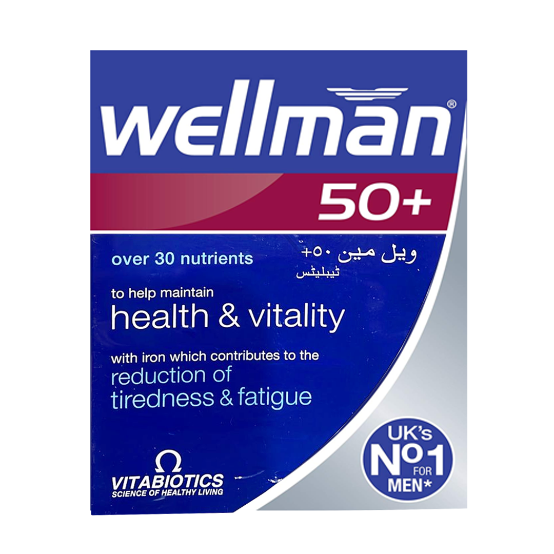 Vitabiotics Wellman 50+ Tablets 30s Superdrugs