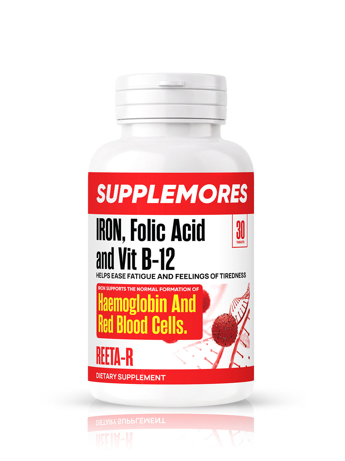 Iron Folic Acid & Vitamin B12 (30 Tablets)