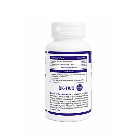 Supplemores Vitamin D3 10,000 IU + K2 100 mcg (30 Softgels)