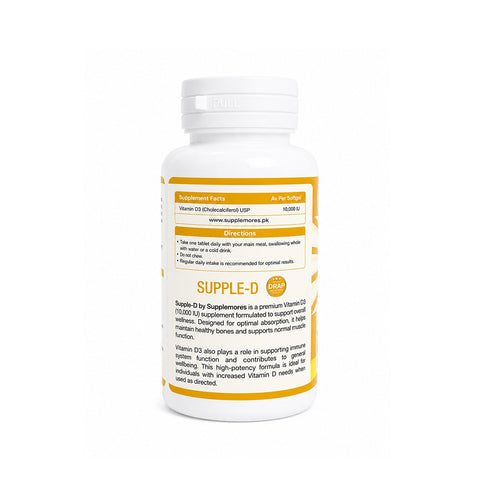 Supplemores Vitamin D3 10,000 IU (30 Softgels)