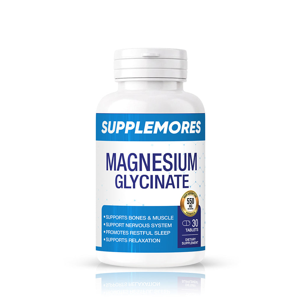 Supplemores Magnesium Glycinate 550mg (30 Tablets)