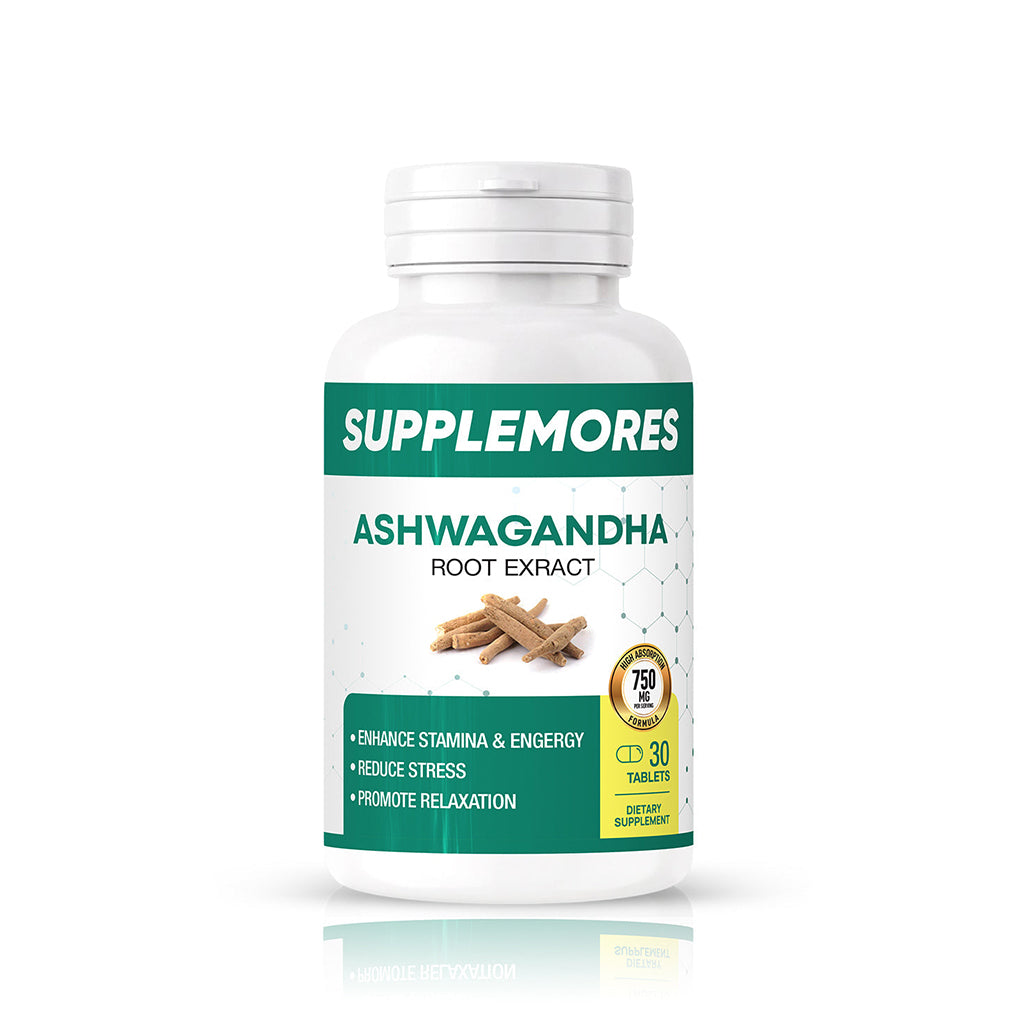 Supplemores Ashwagandha Root Extract 750mg (30 Tablets)