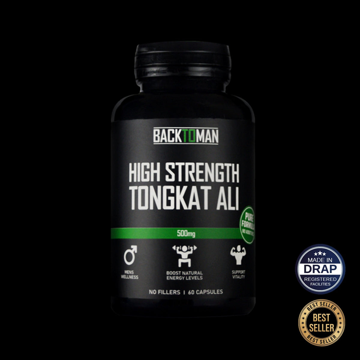 Tongkat Ali 500mg (60 capsules - 2 month supply)