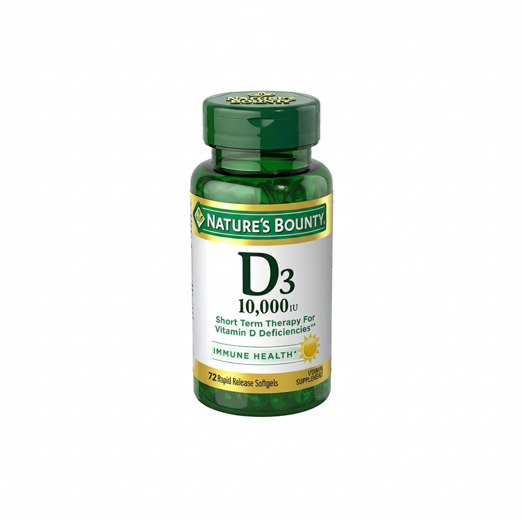 Nature's Bounty D3 250mcg Or 10,000IU Softgels 72s