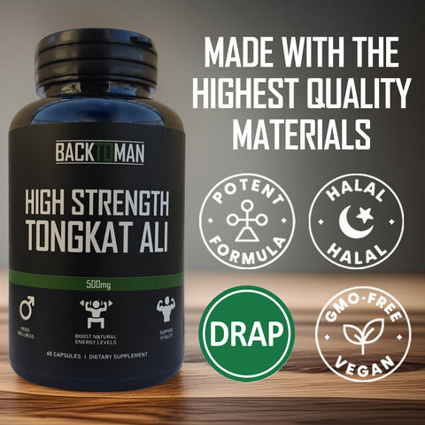 Tongkat Ali 500mg (60 capsules - 2 month supply)