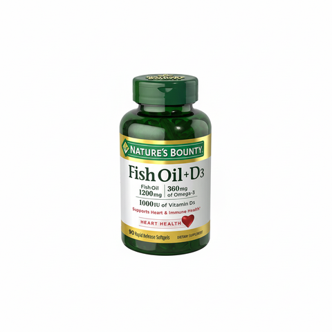 Nature's Bounty Fish Oil + D3 Softgels 90s