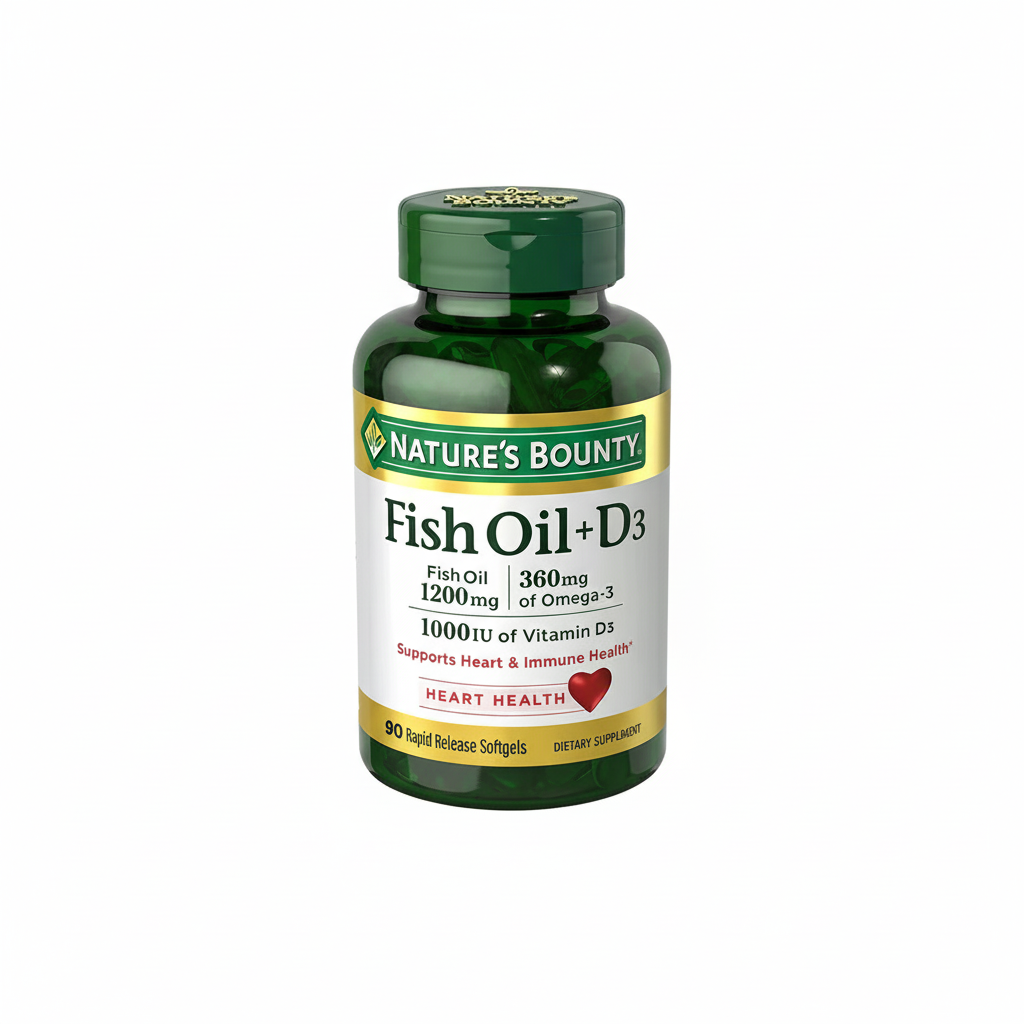 Nature's Bounty Fish Oil + D3 Softgels 90s