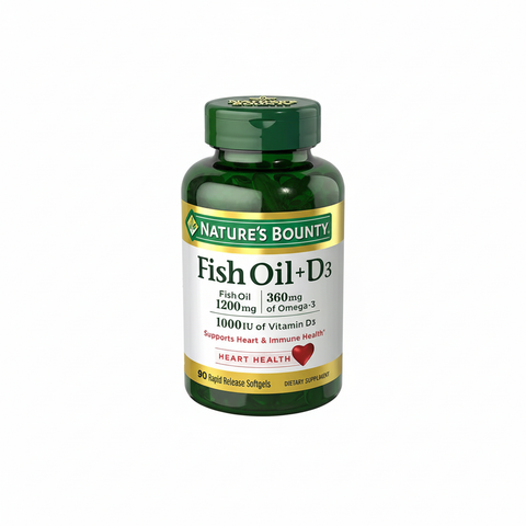 Nature's Bounty Fish Oil + D3 Softgels 90s