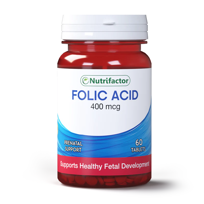 Nutrifactor Folic Acid 400mcg Tablets 60s