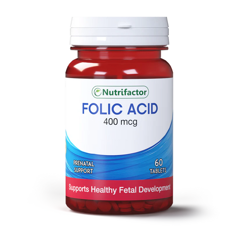 Nutrifactor Folic Acid 400mcg Tablets 60s