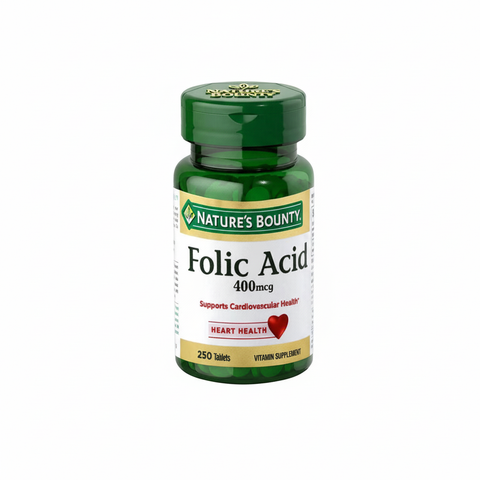 Nature's Bounty Folic Acid 400mcg Tablets 250s