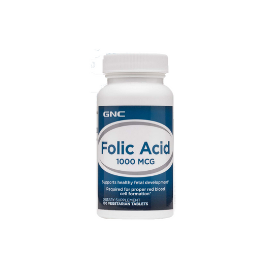 Gnc Folic Acid 1000Mcg Tablets 100s