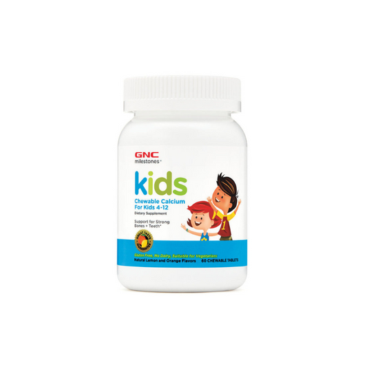 Gnc Kids Chewable Calcium Tablets 60s