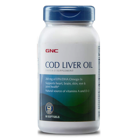 Gnc Cod Liver Oil Softgel Capsules 90s