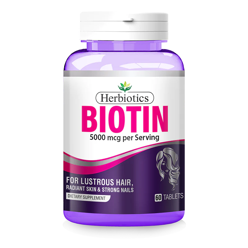 Herbiotics Biotin 5000mcg Tablets 60s
