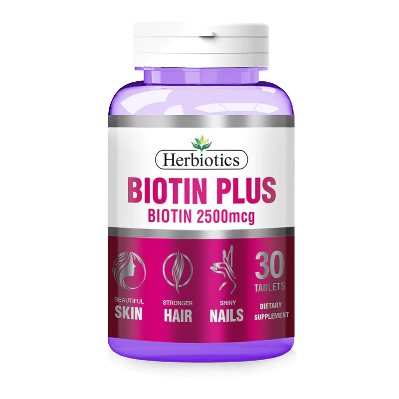 Herbiotics Biotin Plus 2500mcg Tablets 30s