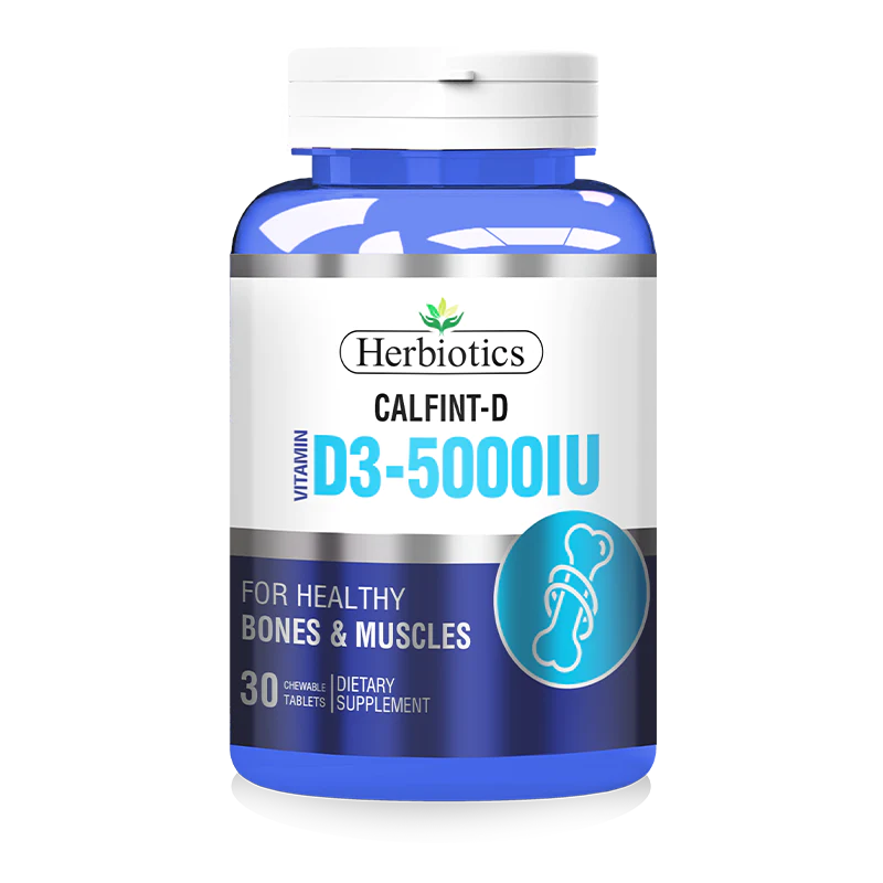 Herbiotics Calfint D 5000 IU Chewable Tablets 30s