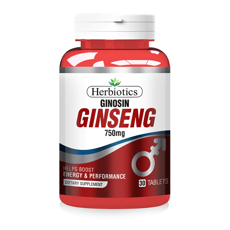 Herbiotics Ginosin Ginseng 750mg Tablets 30s