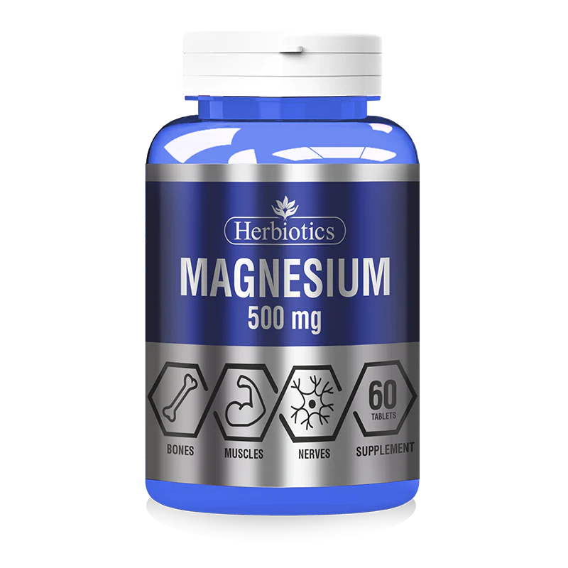 Herbiotics Magnesium 500mg Tablets 60s