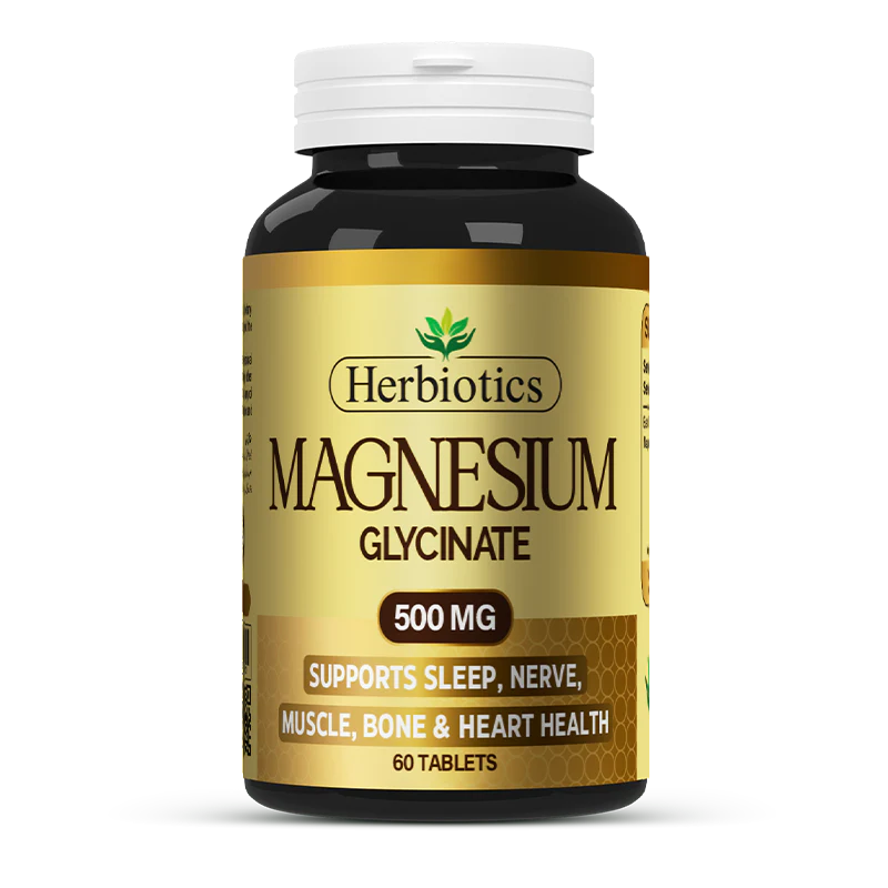 Herbiotics Magnesium Glycinate 500mg Tablet 60s