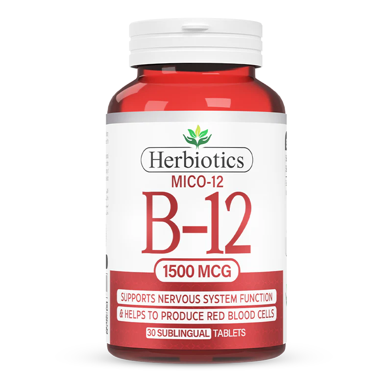 Herbiotics Mico 12 (Vitamin B12, 1500 mcg) Tablets 30s
