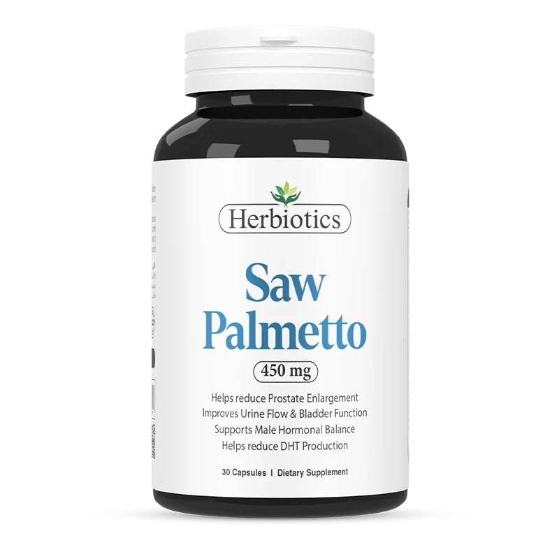 Herbiotics Saw Palmetto 450mg Capsules 30s