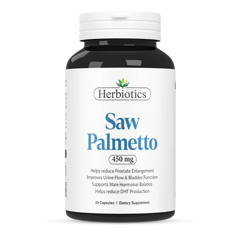 Herbiotics Saw Palmetto 450mg Capsules 30s