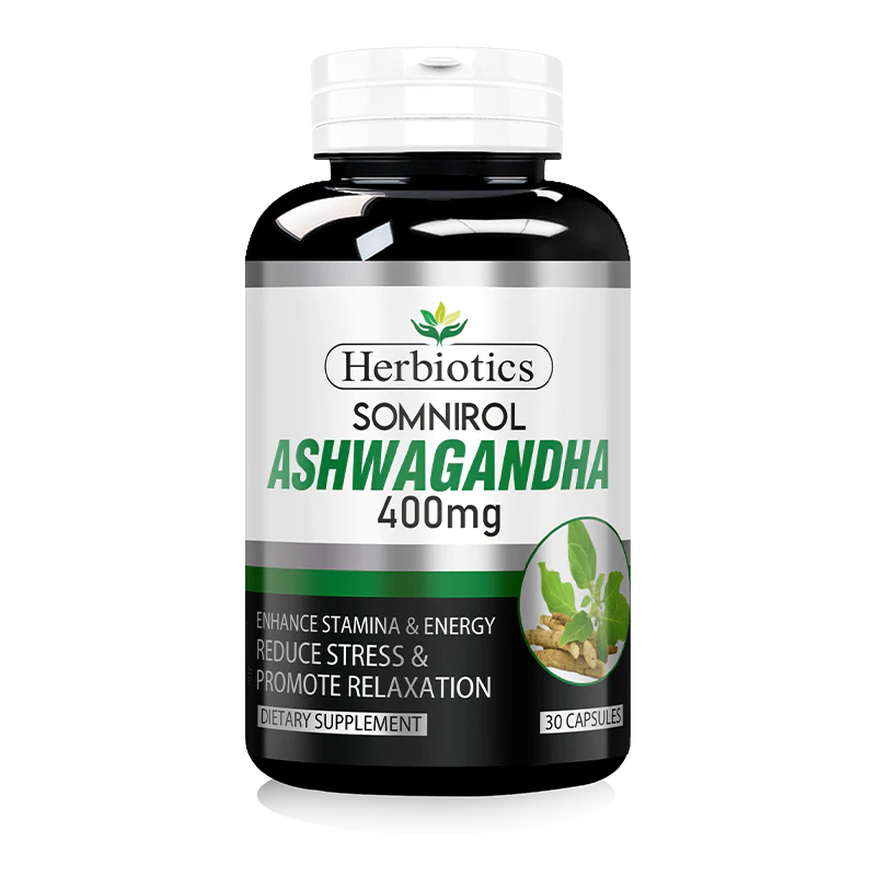 Herbiotics Somnirol Ashwagandha 400mg Capsules 30s