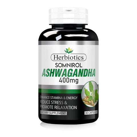 Herbiotics Somnirol Ashwagandha 400mg Capsules 30s