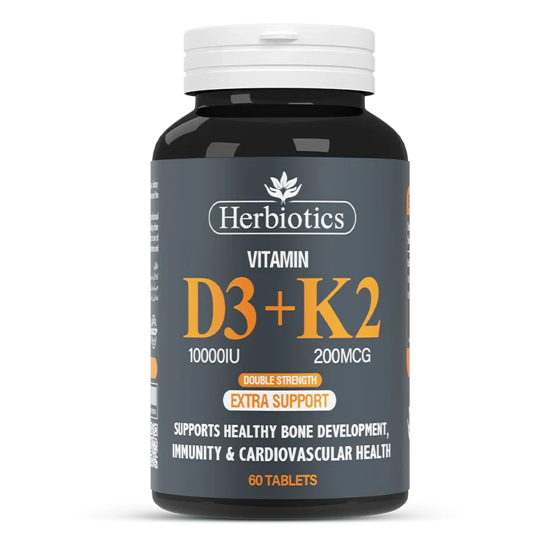 Herbiotics Vitamin D3 + K2 Tablets 60s
