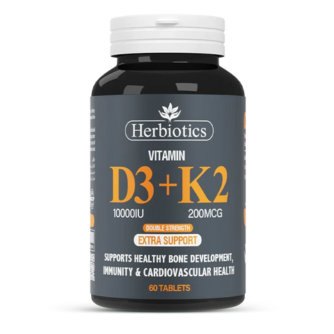 Herbiotics Vitamin D3 + K2 Tablets 60s