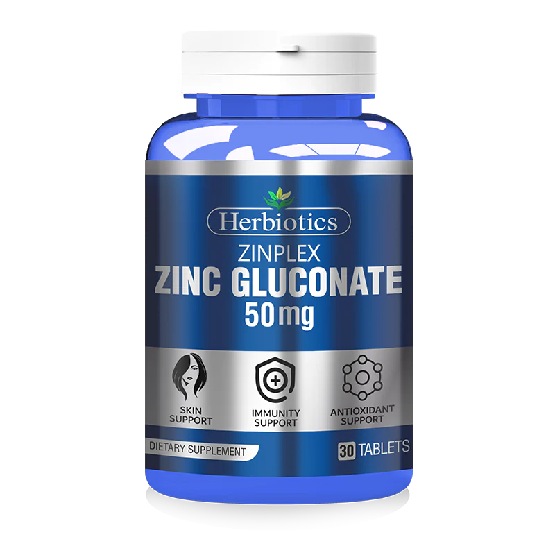 Herbiotics Zinplex Zinc Gluconate 50mg Tablets 30s