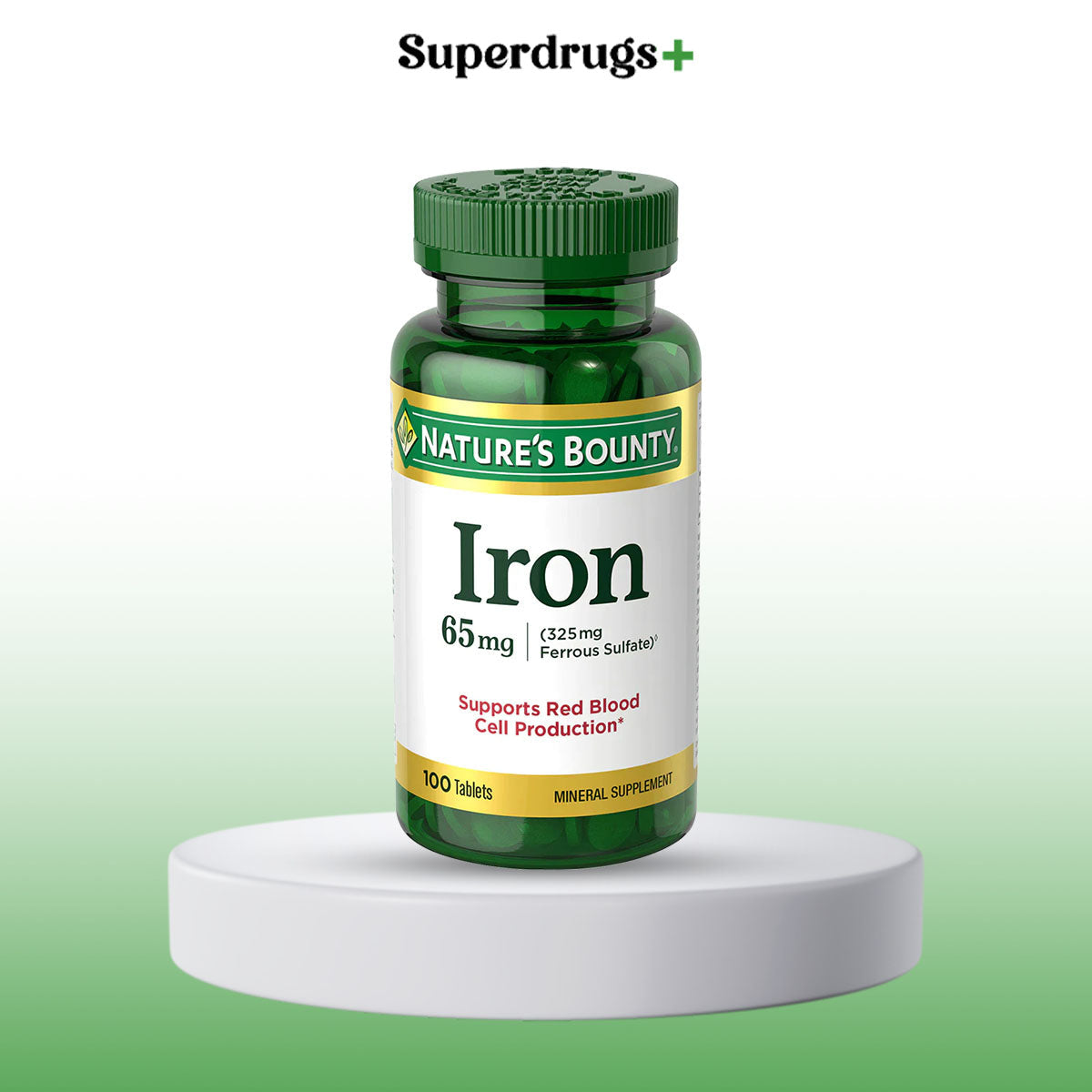 Nature's Bounty Iron 65mg Tablets 100s
