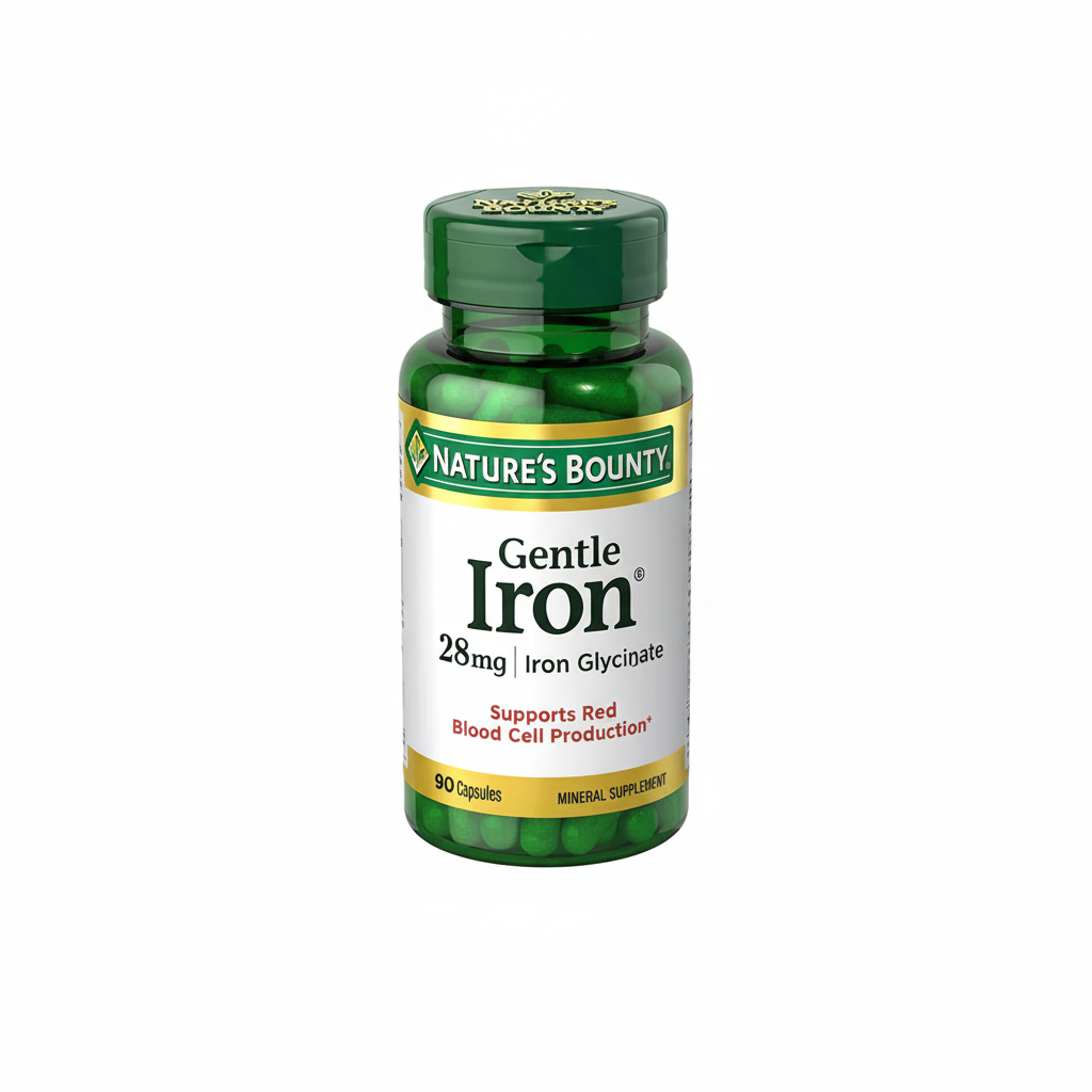 Nature's Bounty Gentle Iron 28mg Capsules 90s