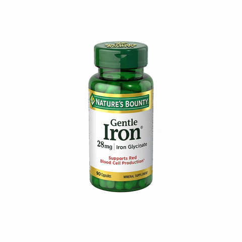 Nature's Bounty Gentle Iron 28mg Capsules 90s