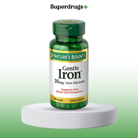 Nature's Bounty Gentle Iron 28mg Capsules 90s