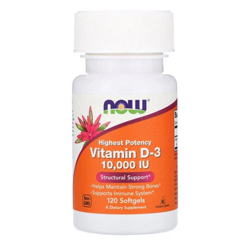NOW Vitamin D3 10,000 IU Softgels 120s