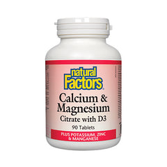 Natural Factors Calcium & Magnesium Tablets 90s