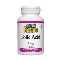 Natural Factors Folic Acid 1mg Tablets 90s