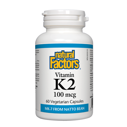 Natural Factors Vitamin K2 100mcg Capsules 60s