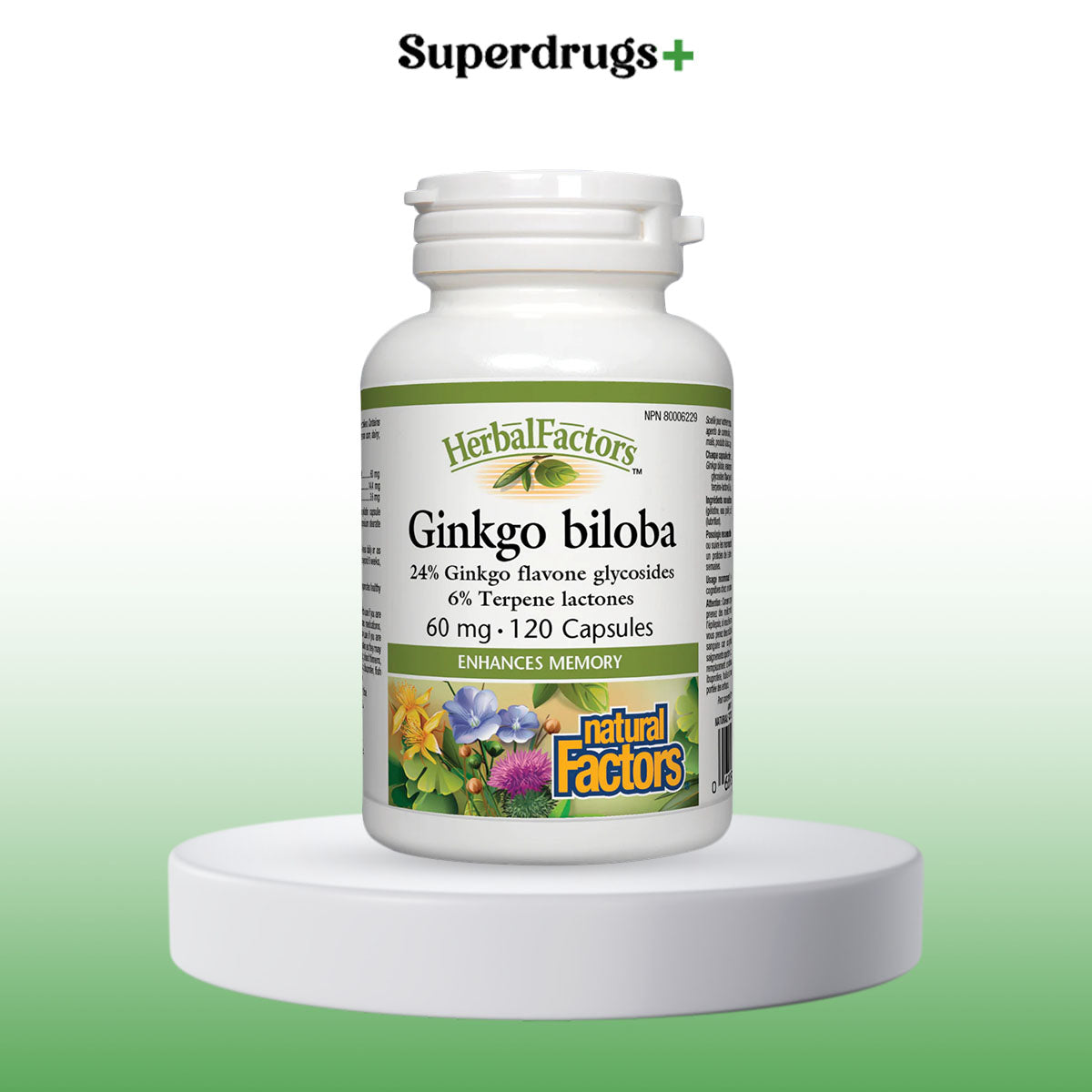 Natural Factors Ginkgo Biloba Capsules 120s