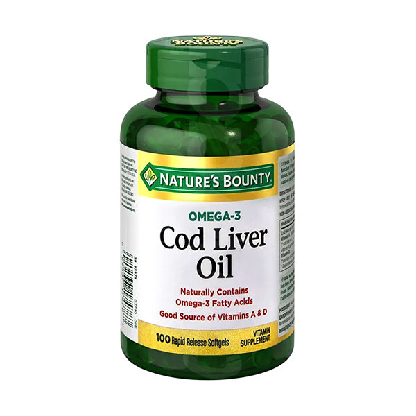 Nature's Bounty Cod Liver Oil Softgels 100s