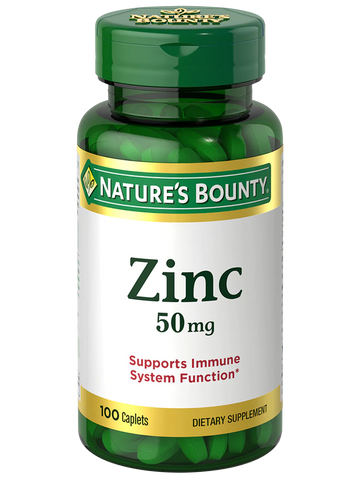 Nature's Bounty Zinc 50mg Caplets 100s