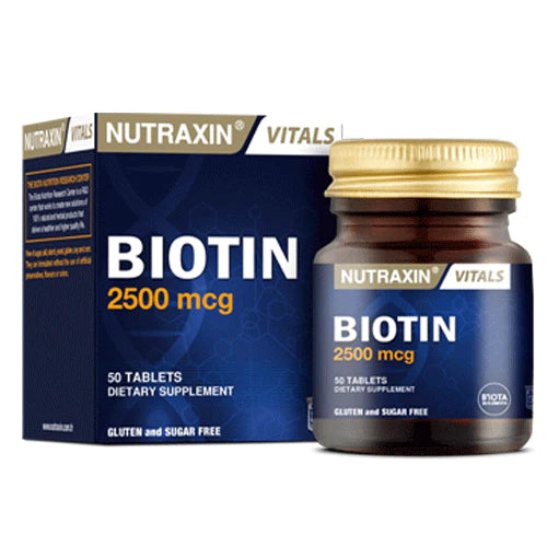 Nutraxin Biotin 2500mcg Tablets 50s