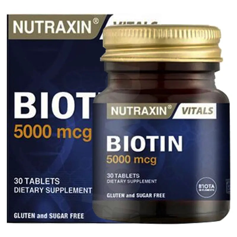Nutraxin Biotin 5000mcg Tablets 30s