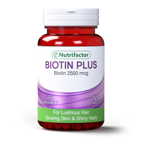 Nutrifactor Biotin Plus 2500mcg Tablets 120s
