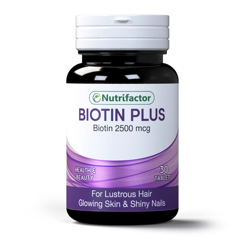 Nutrifactor Biotin Plus 2500mcg Tablets 30s