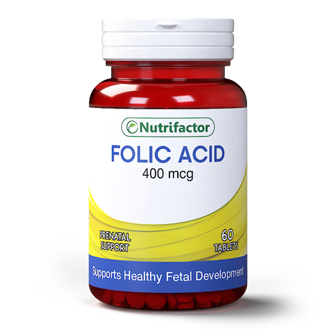 Nutrifactor Folic Acid 400mcg Tablets 60s