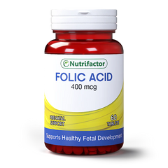 Nutrifactor Folic Acid 400mcg Tablets 60s
