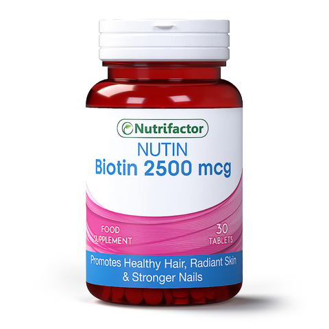 Nutrifactor Nutin Biotin 2500mcg Tablets 30s